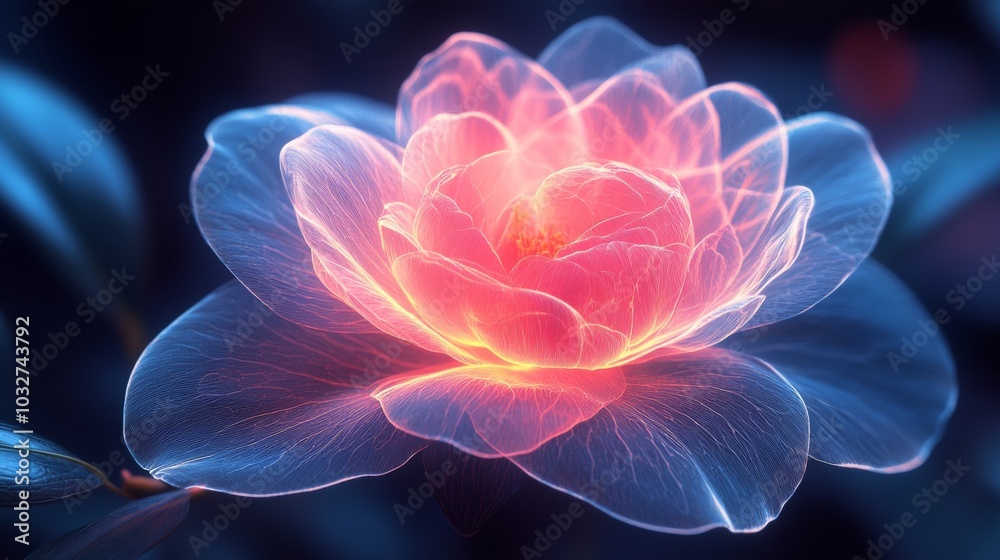 Glowing Floral Radiance Glowing Floral Radiance