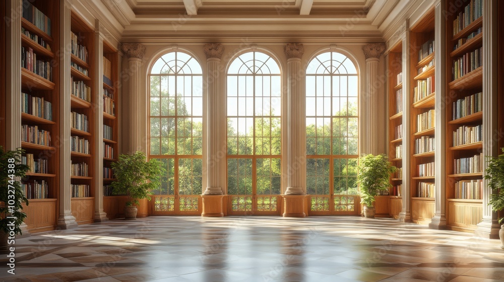Grand Library Interior