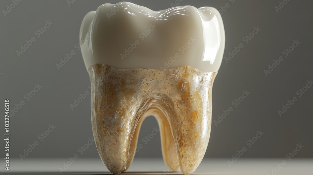 Obraz premium Realistic 3D Tooth Model