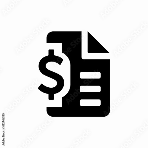 invoice and account icon sign vector