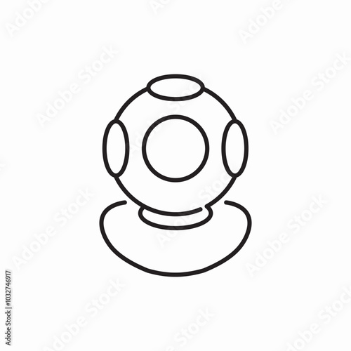 scuba diving icon sign vector