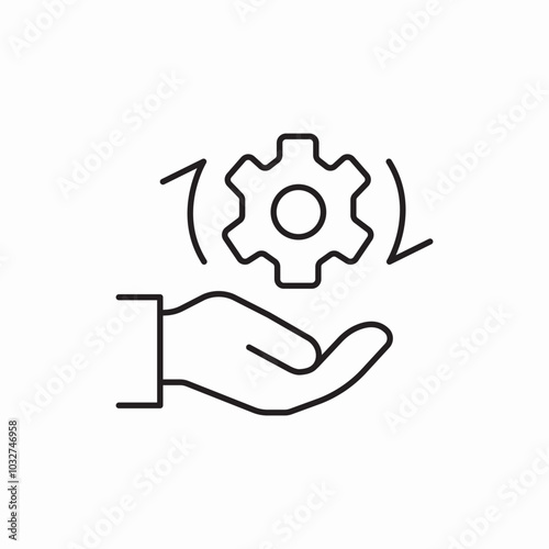 setting care icon sign vector