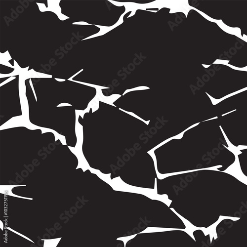 Distressed background in black and white texture with dark spots, scratches and lines. Abstract vector illustration