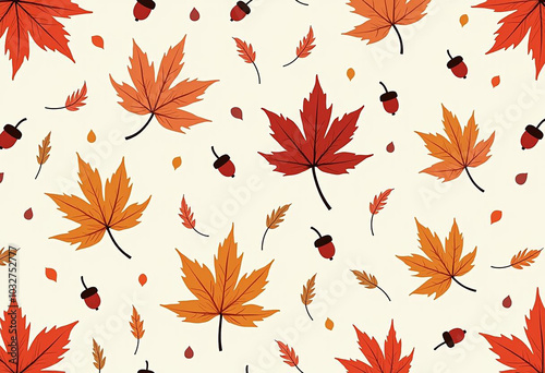 red autumn leaves pattern, autumn leaves printable design