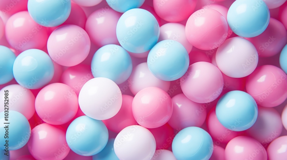 Bubble Gum Abstract on Blue Background. Сollection of soft, creamy, spheres in pastel colors. Bubble Gum Abstract on Blue Background. Сollection of soft, creamy, spheres in pastel colors.