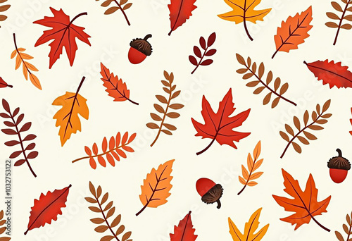 red autumn leaves pattern, autumn leaves printable design