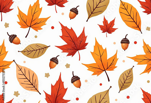 red autumn leaves pattern, autumn leaves printable design