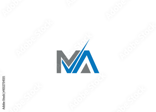 MA logo design with vector icon template and white background Free Download MA logo design with vector icon template and white background - GFXLoad