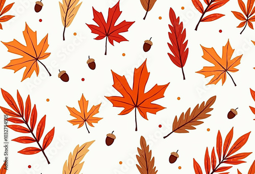 red autumn leaves pattern, autumn leaves printable design