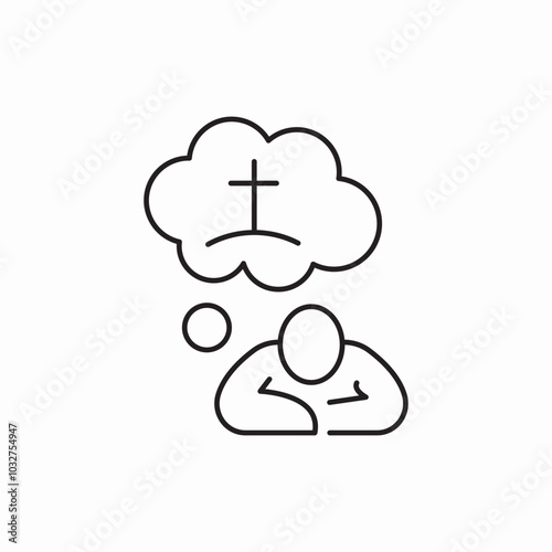 afraid of death icon sign vector