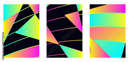 Abstract Gradient Shapes Illustrations for any brandings, banners, cover, headers, presentations, and wallpaper backgrounds
