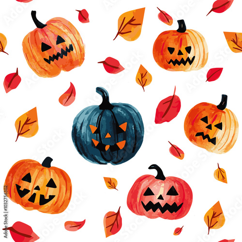 halloween pumpkin pattern