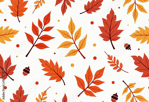 red autumn leaves pattern, autumn leaves printable design