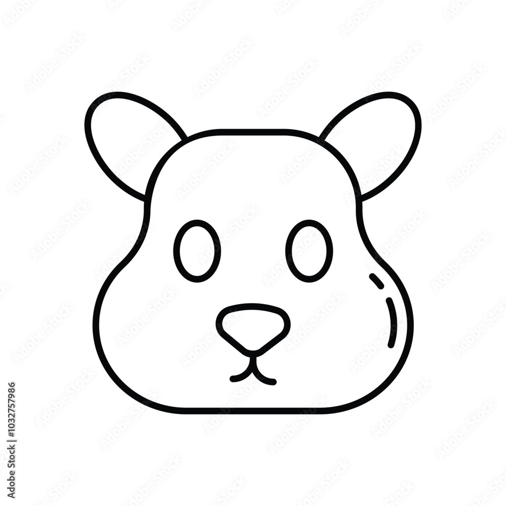 Squirrel vector icon stock illustration Squirrel vector icon stock illustration