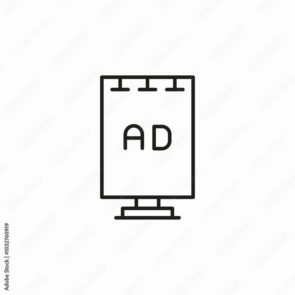billboard advertisement icon sign vector billboard advertisement icon sign vector