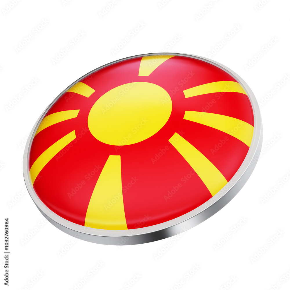Obraz premium country flag button