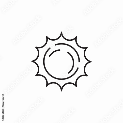 sun big star icon sign vector