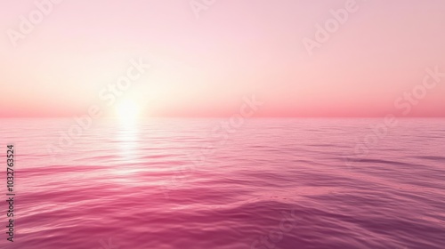 Soft pink horizon with flowing fabric waves in a dreamy abstract background