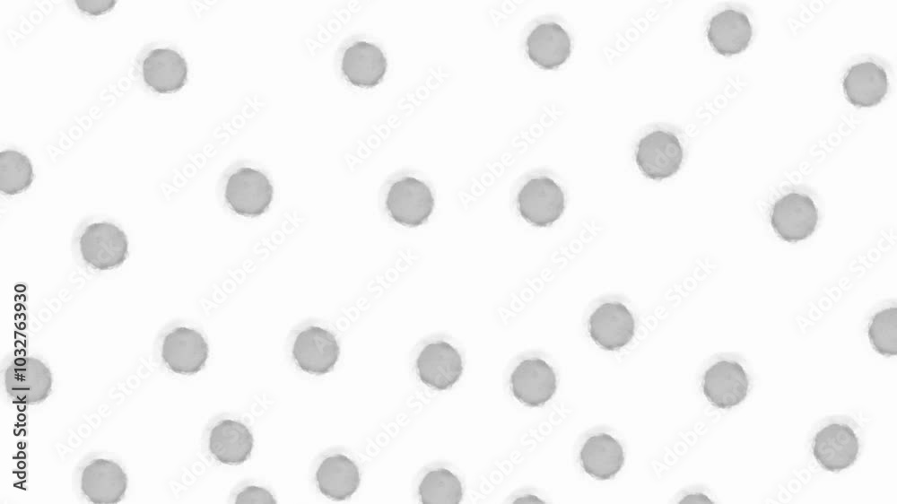 black and white dots on white background video. polka black and white dots on white background video. polka