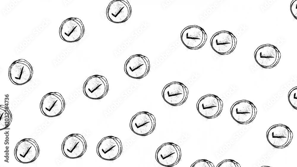 tick marks on white backgrround video tick marks on white backgrround video