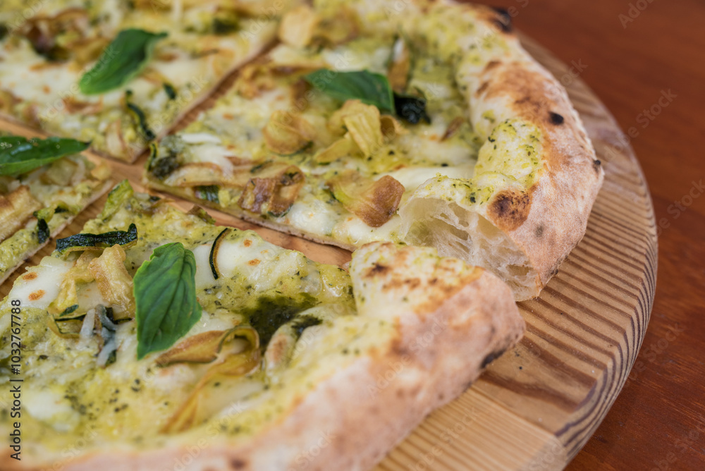 pizza on table pizza on table