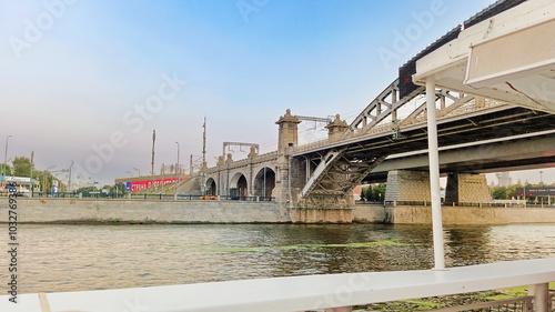 The left side of the Berezhkovsky Bridge. photo