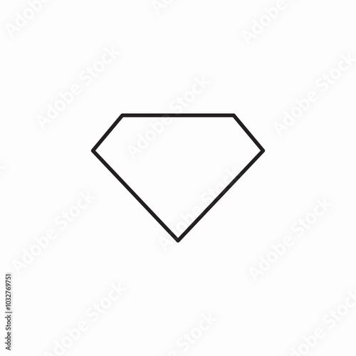 diamond shape icon sign vector
