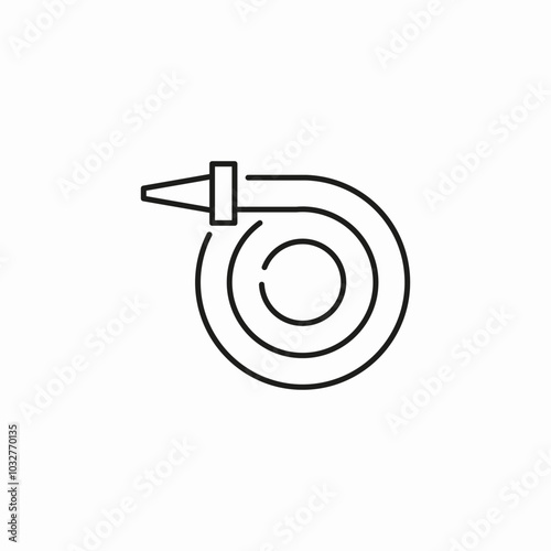 fire hose icon sign vector