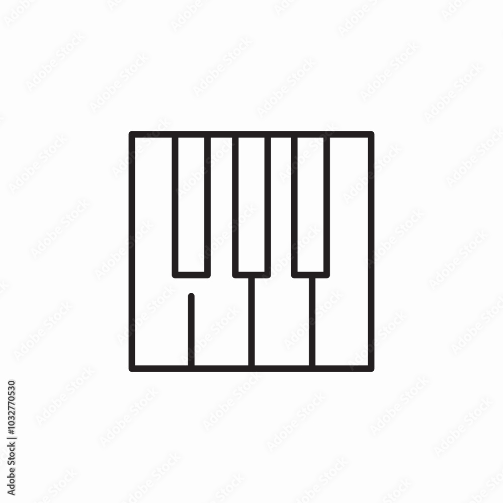 piano keyboard icon sign vector piano keyboard icon sign vector