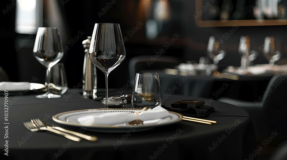 table setting at restaurant table setting at restaurant