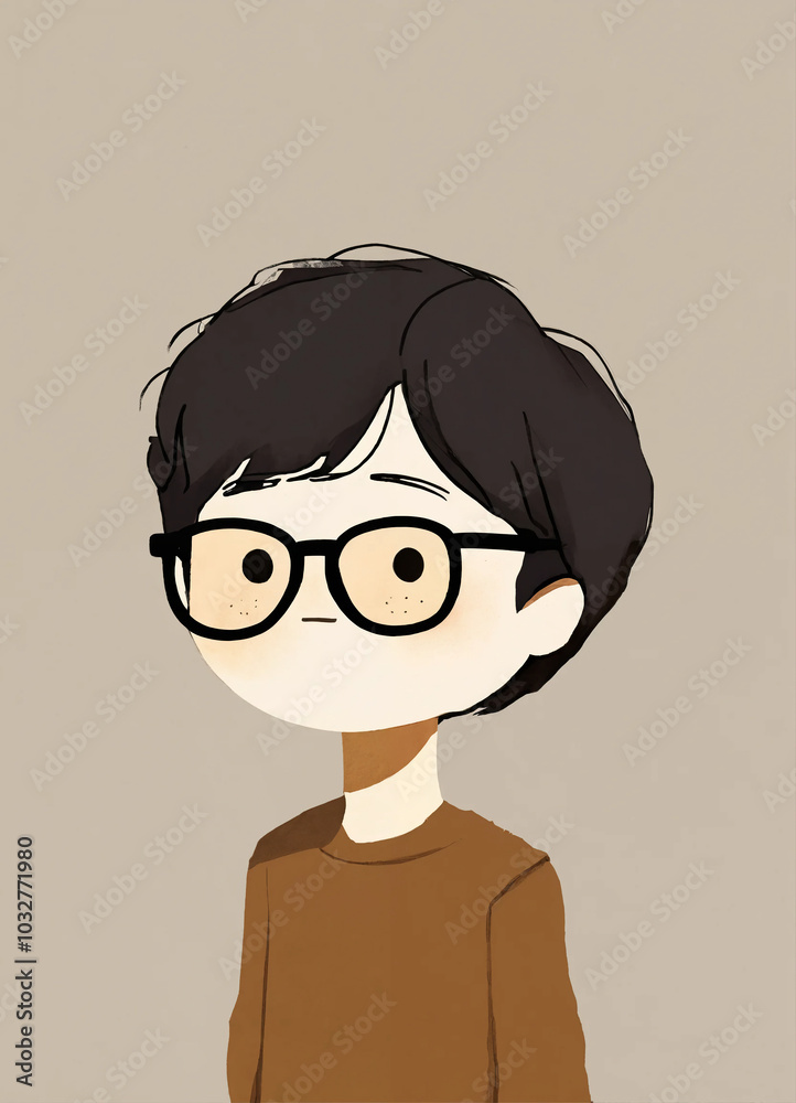 child with glasses Kakao Talk emoticon child with glasses Kakao Talk emoticon