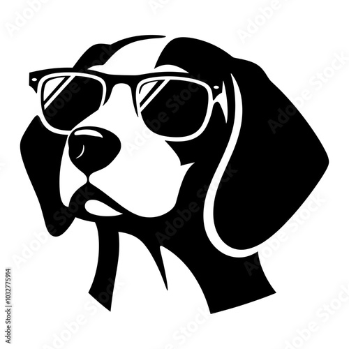 Beagle with Sunglasses