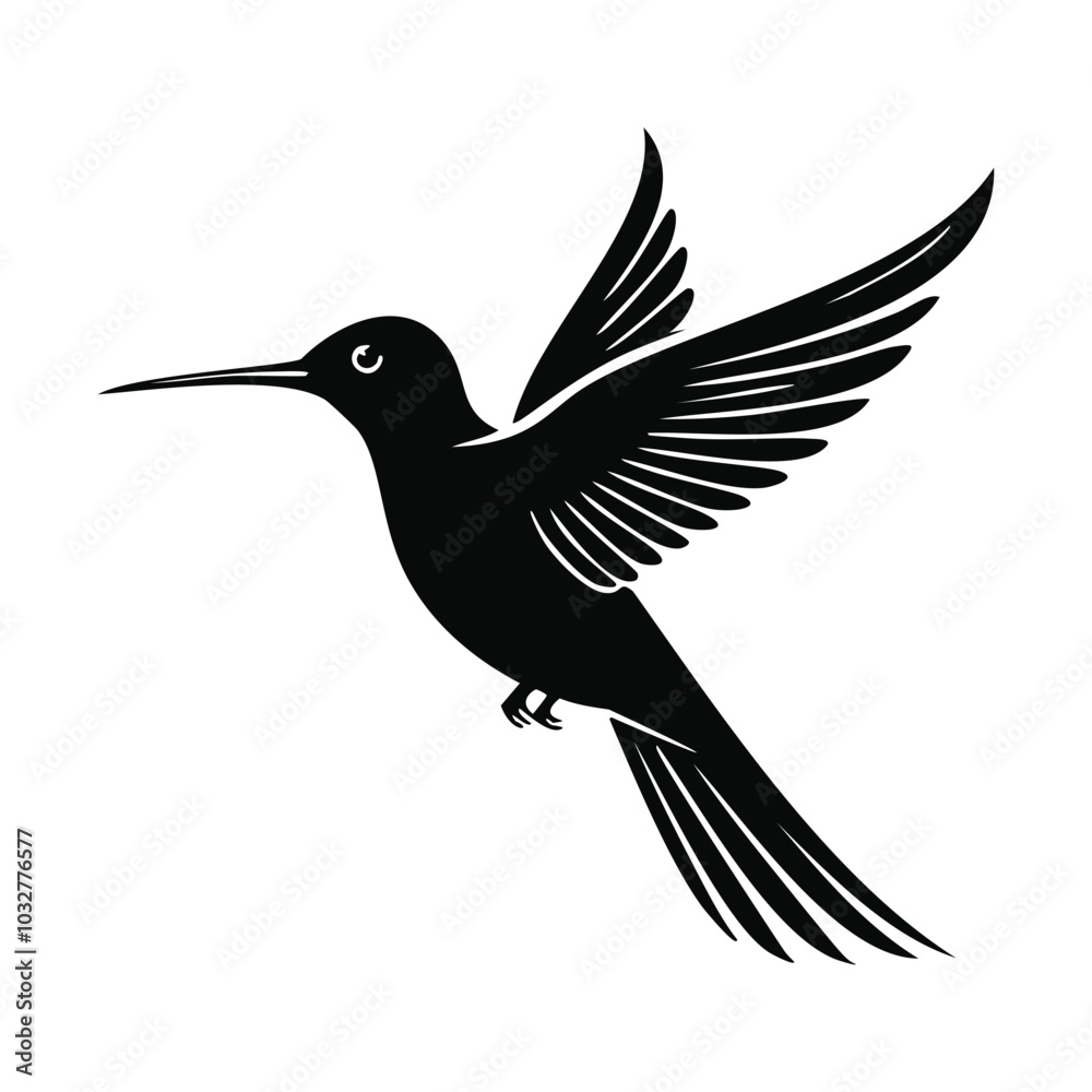 Obraz premium Professional Bird Icon in Black and White Vector Illustration