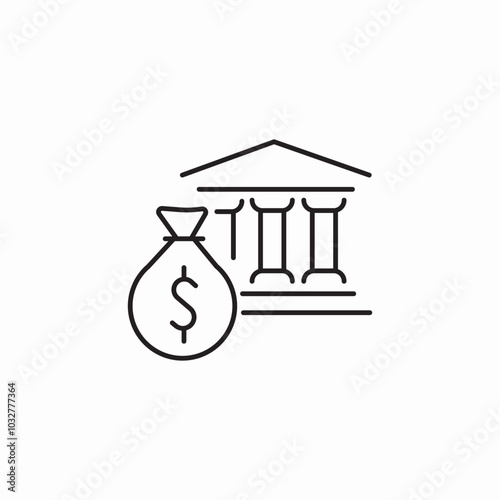 bank statement icon sign vector