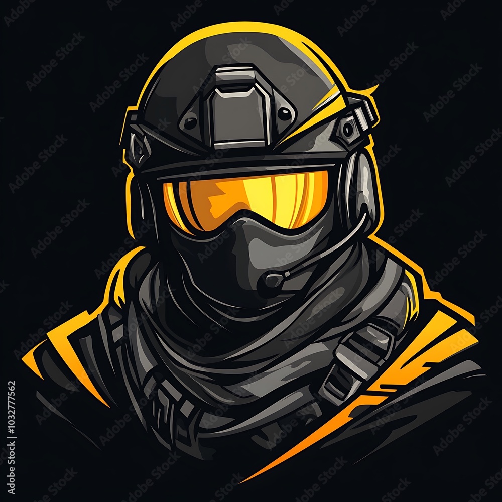 Modern Shooter eSports Game Logo With Competitive Vibes image