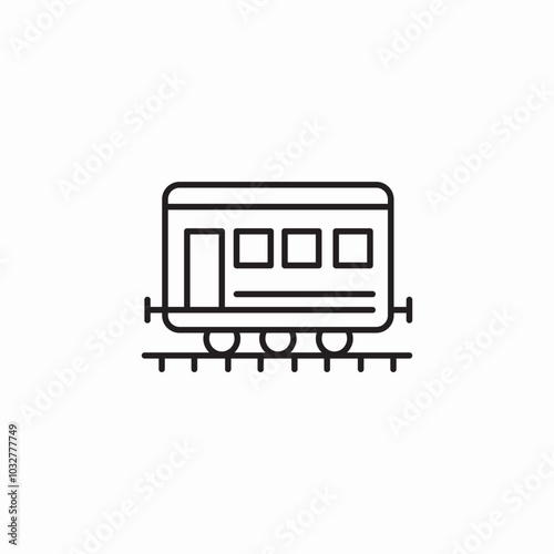 freight train icon sign vector