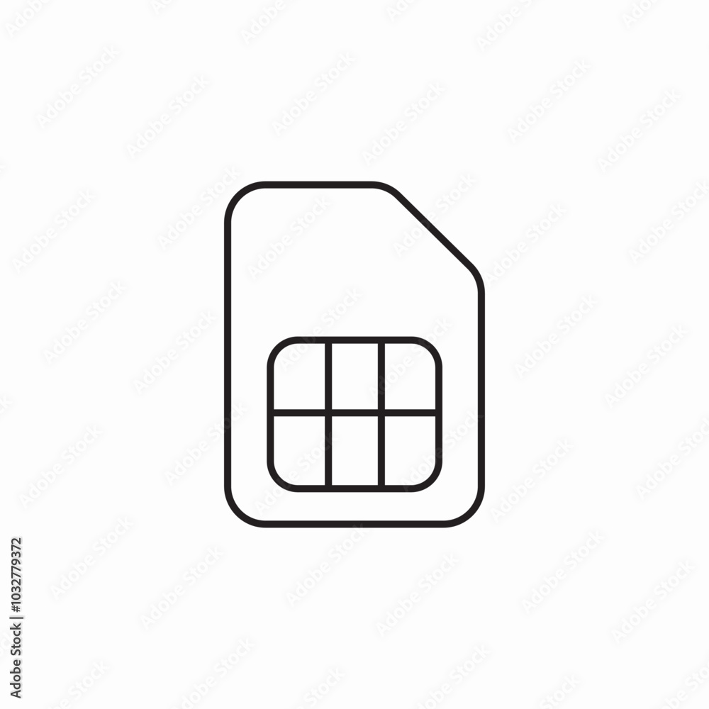 sim card icon sign vector sim card icon sign vector