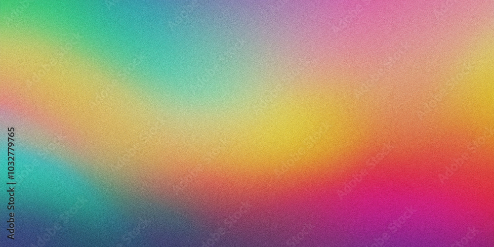 Multi Coloured Gradient Background With Grainy Texture