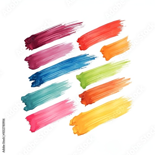 watercolor brush strokes. generate ai
