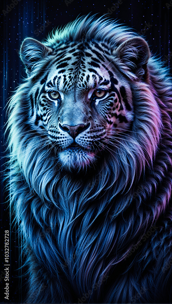 Lion Standing Proud With Dominance 