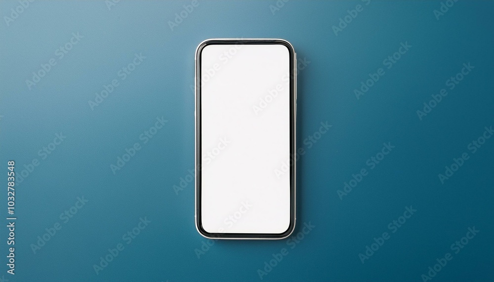 Blank smartphone mockup on clean background. 3D Rendering Blank smartphone mockup on clean background. 3D Rendering