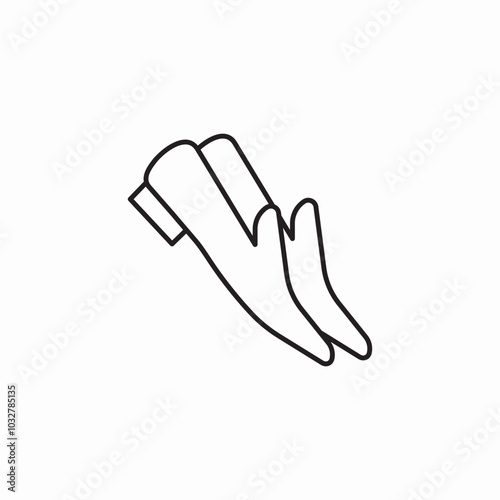 man shoes icon sign vector