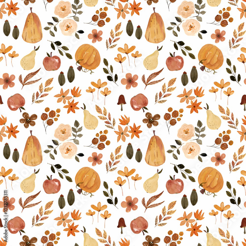 seamless pattern with autumn leaves, leaves pattern, thanksgiving pattern, thanksgiving background, thanksgiving wallpaper