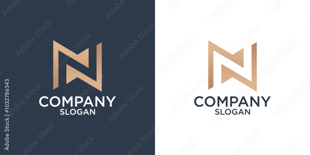 collection of initials letter n abstract monogram logo design vector collection of initials letter n abstract monogram logo design vector