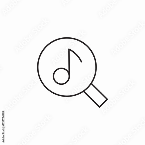 search music icon sign vector