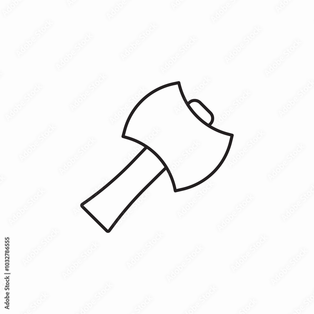 wooden axe icon sign vector wooden axe icon sign vector