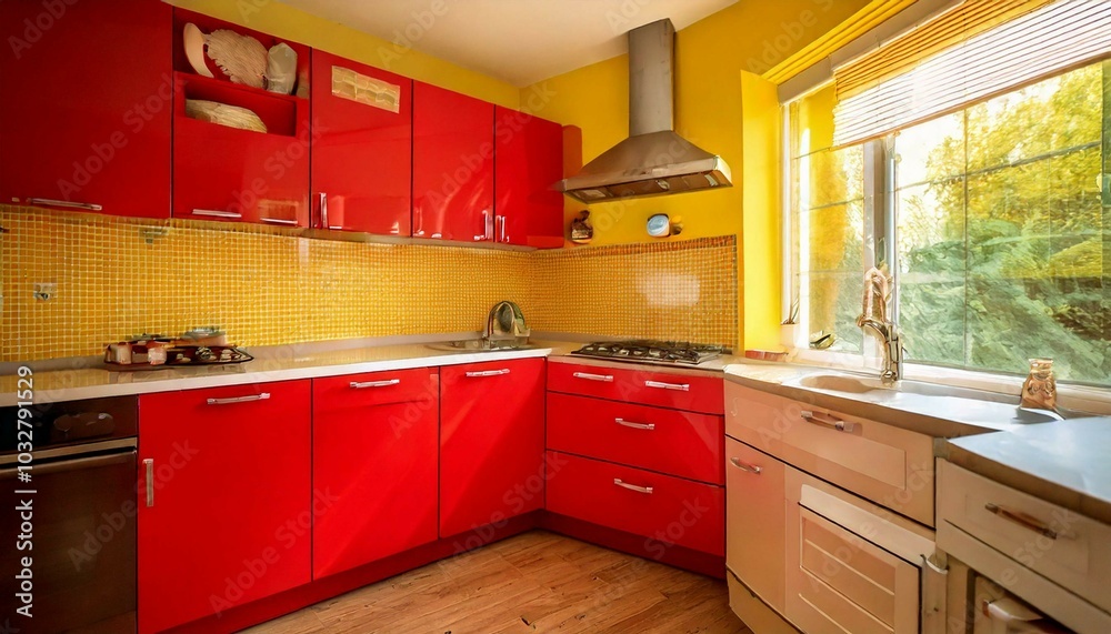 Fototapeta premium modern kitchen interior