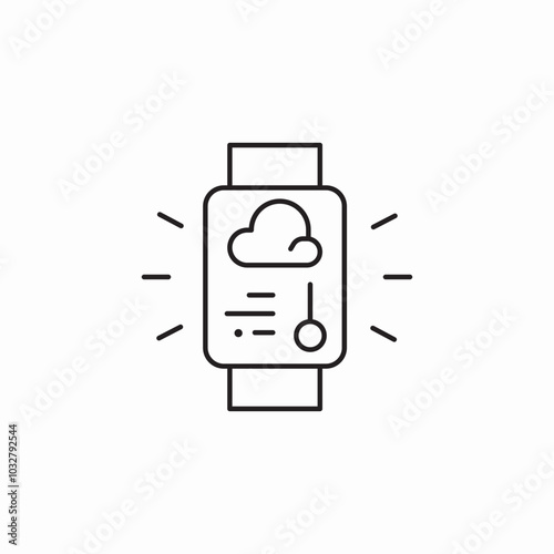 climate monitoring icon sign vector