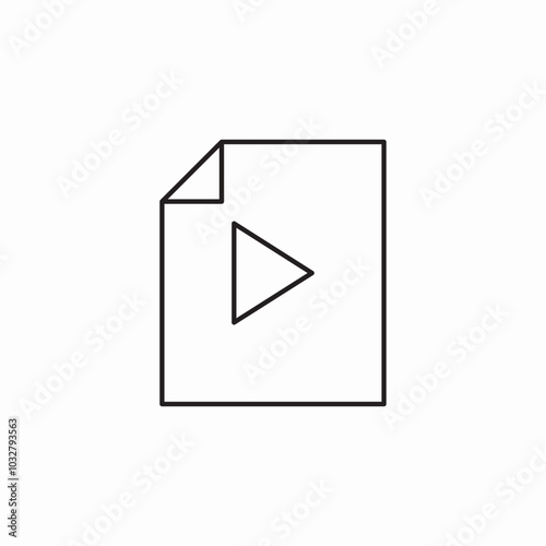 play button icon sign vector