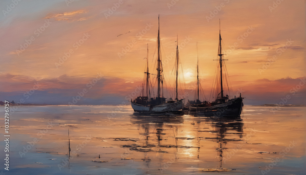 Digital oil painting , art print , wall art , canvas oil